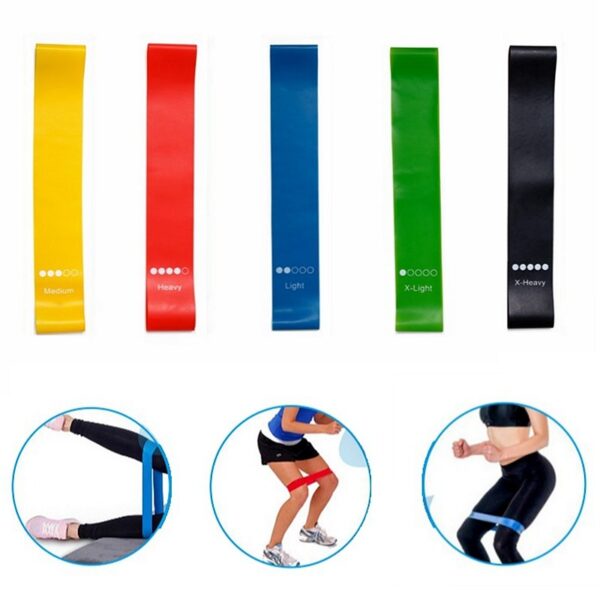 Yoga Resistance Rubber Bands Indoor Outdoor Fitness Equipment 0.35mm-1.1mm Pilates Sport Training Workout Elastic Bands - Image 3