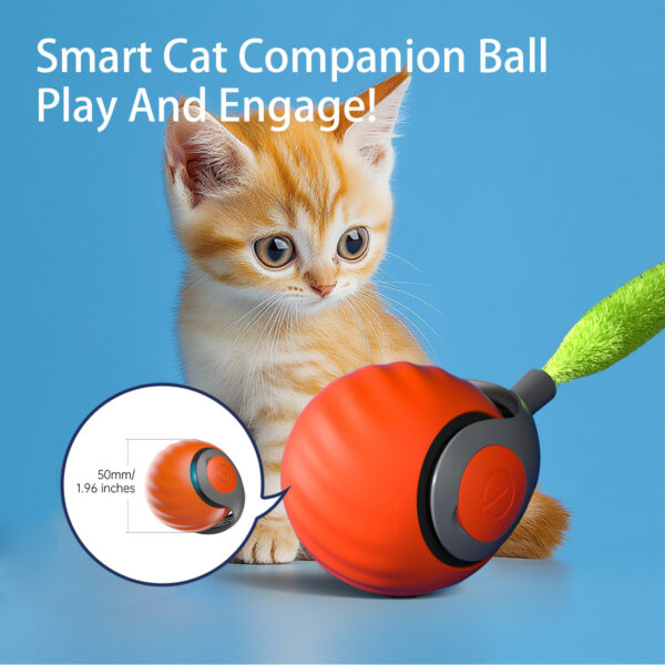 2025 Smart Interactive Cat Ball,Type-C Rechargeable Interactive Cats Toy,Automatic Cat Teaser Toy,Pet Supplies,New Year Gift - Image 5