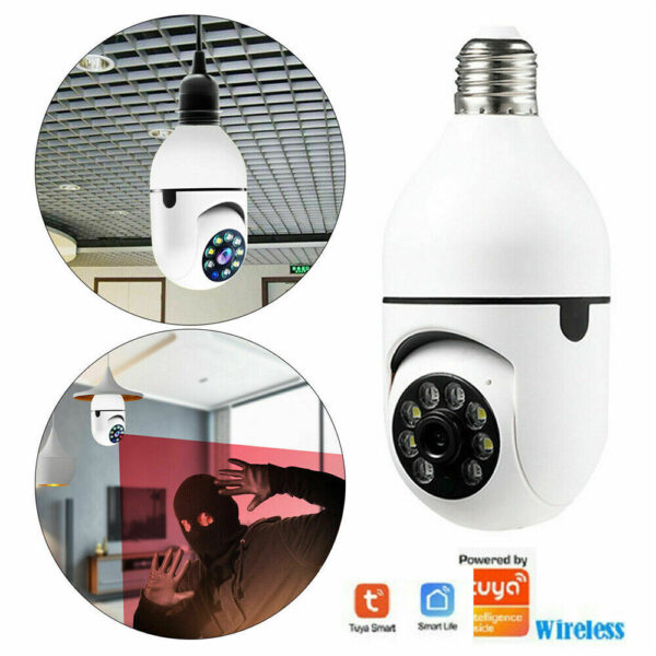 E27 Light Bulb 1080P IP Camera 5G Wi-Fi Night Smart Home Wireless Security - Image 5